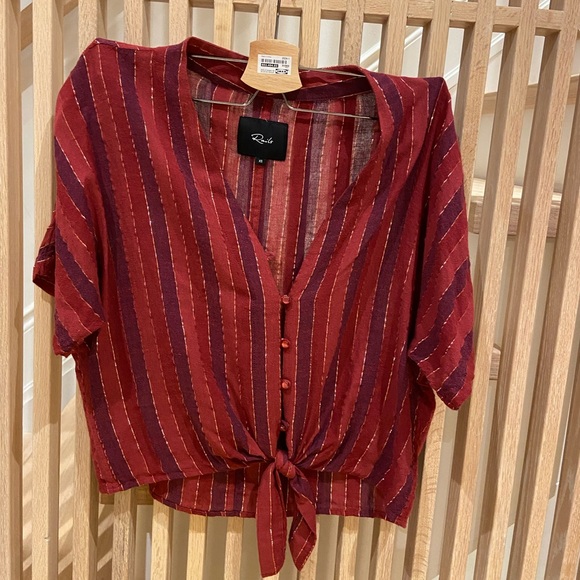 Rails tie front crop top - Picture 8 of 8